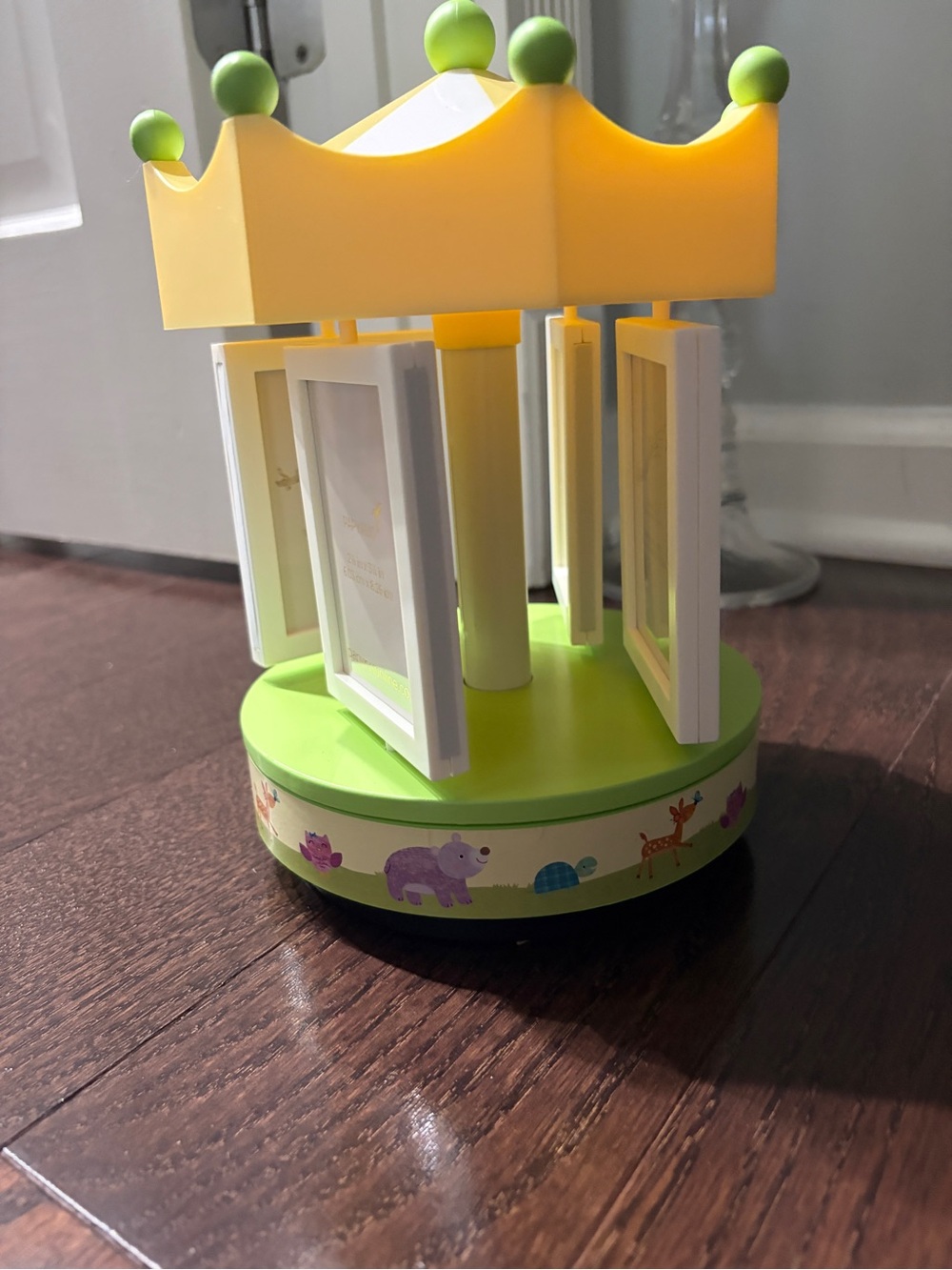Papyrus Yellow and Green Carousel Photo Frame - Home Accent
